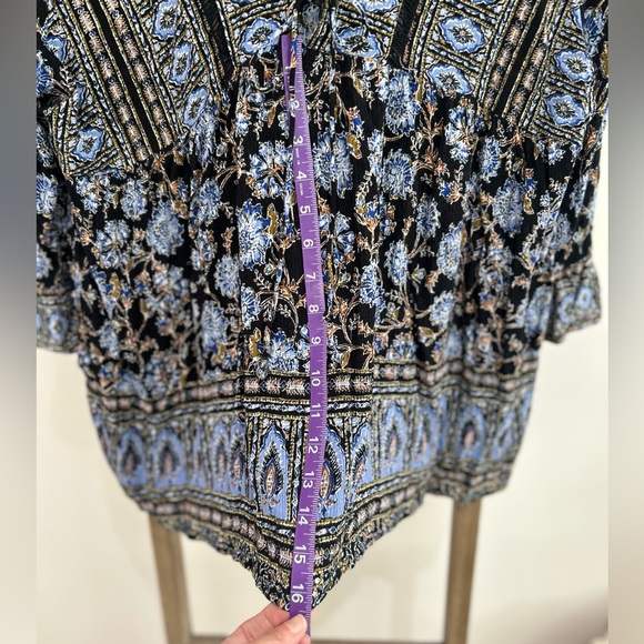 Free People Anthropologie Moonlight Dance Dress Tunic Boho Bohemian Flora XS - Picture 6 of 14